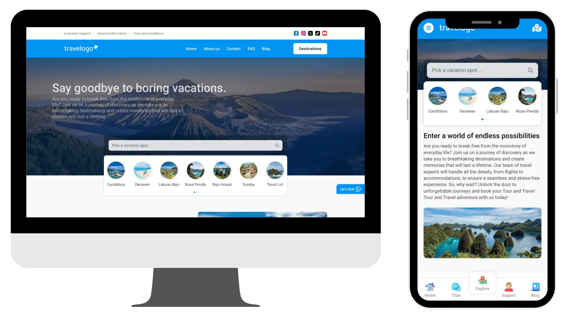Website Tour & Travel v.1.0