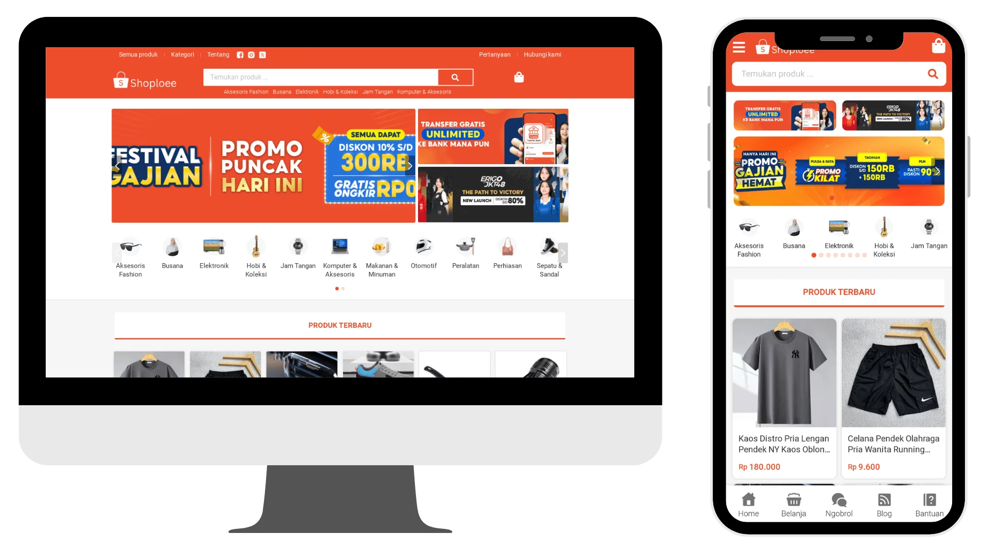 website toko online instan